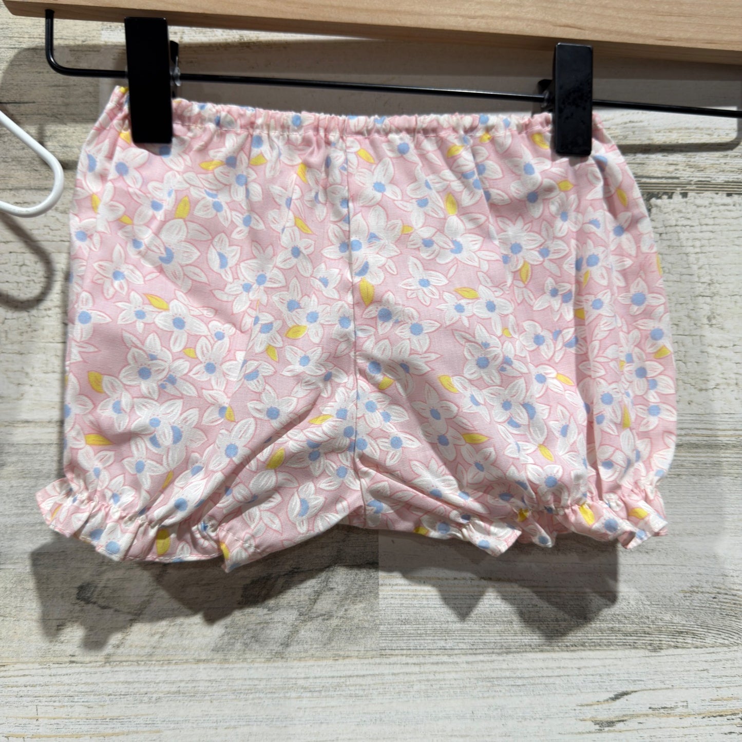 Cuties by Judy Floral Set Girls 0-6M Pink Vintage Ruffle Bloomers NWT5