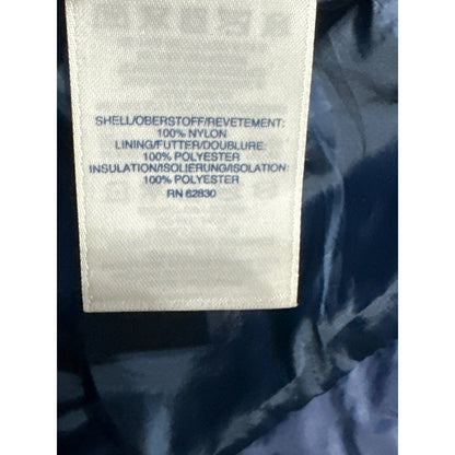 Lands End Puffer Jacket Kids 14-16 Navy Blue Quilted Lightweight EUC3