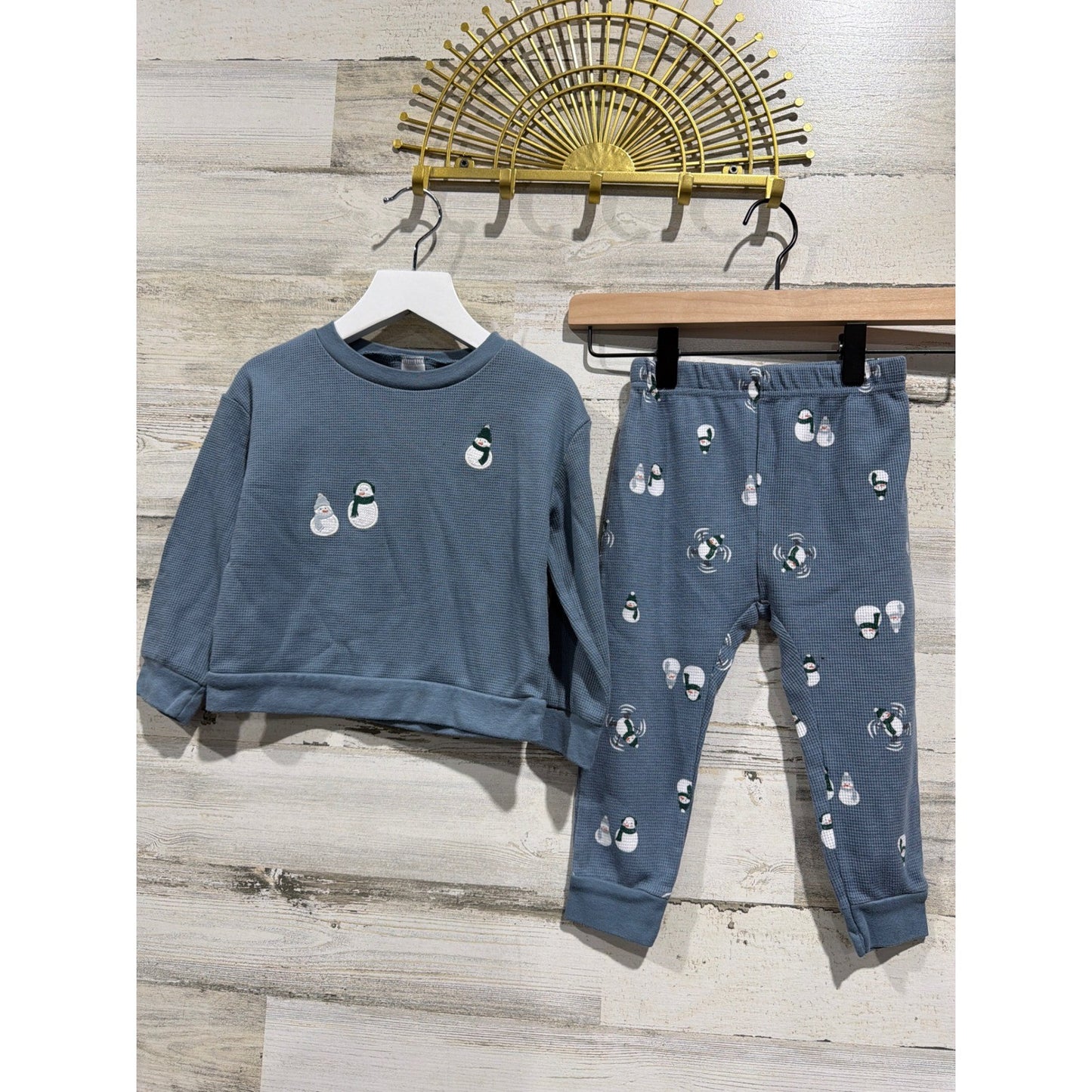 Carter's Old Navy Boys 18-24M Bundle Fox Snowman Bundle PJ Lounge Casual GUC4