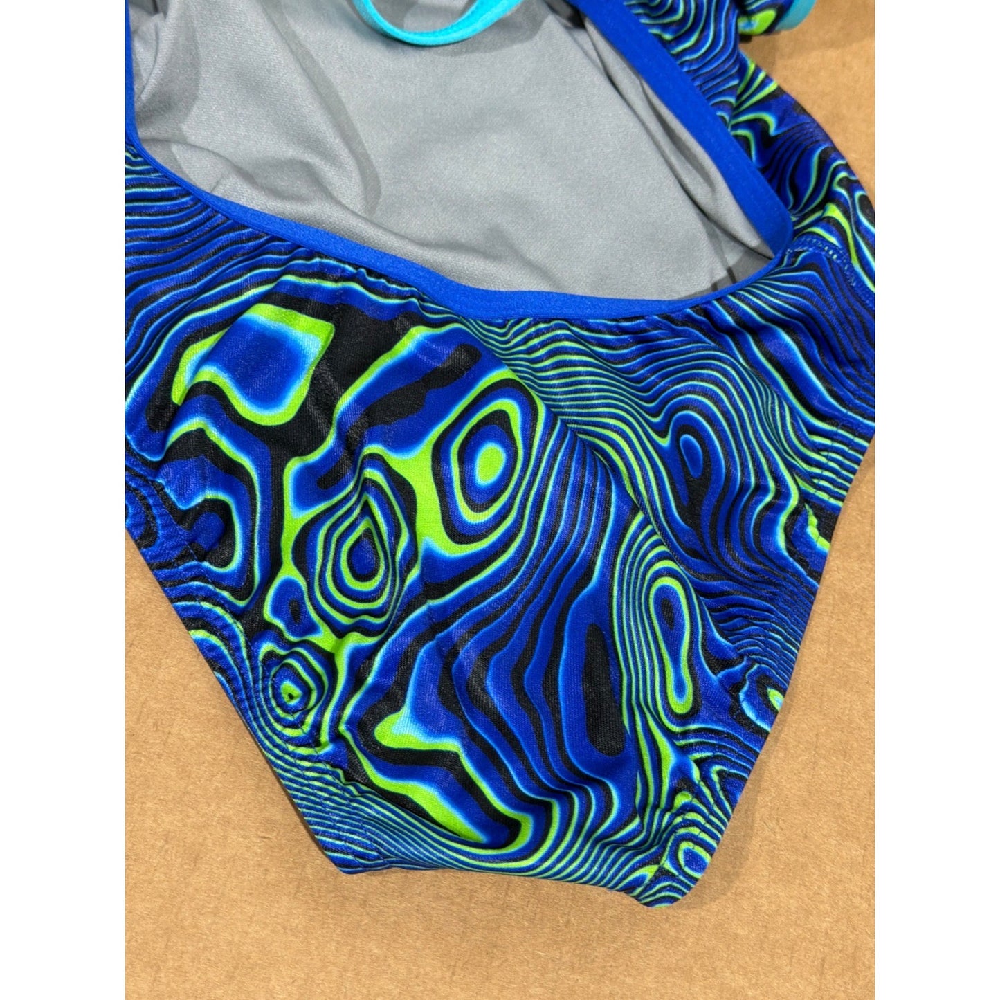 Speedo Swimsuit Women 26 Psychedelic Endurance+ Training One Piece EUC5