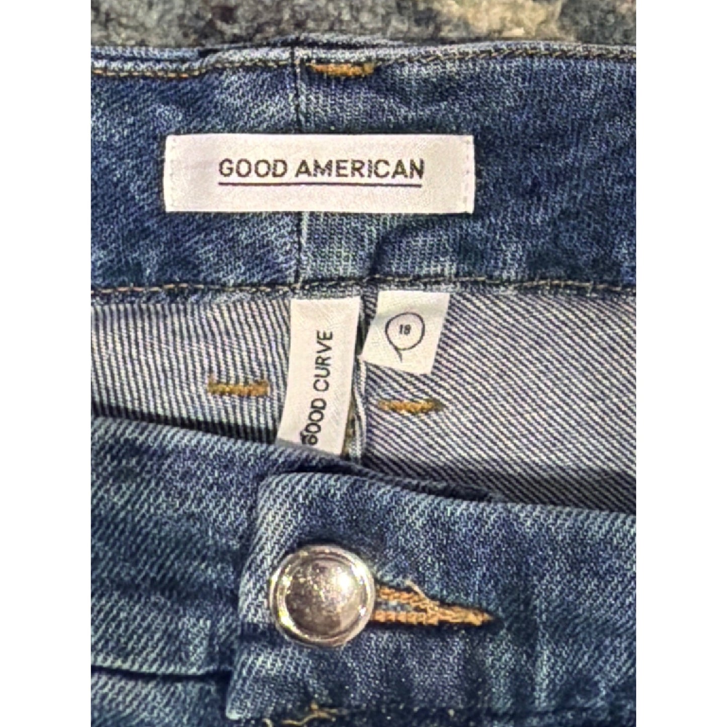 Good American Good Curve Jeans Women 18 Blue High Rise EUC2