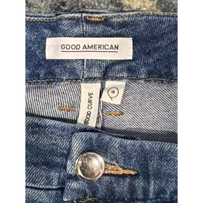 Good American Good Curve Jeans Women 18 Blue High Rise EUC2