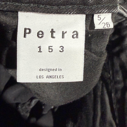 Petra 153 Distressed Mom Jeans Womens Size 5/26 Black Cotton Acid Wash Grunge4