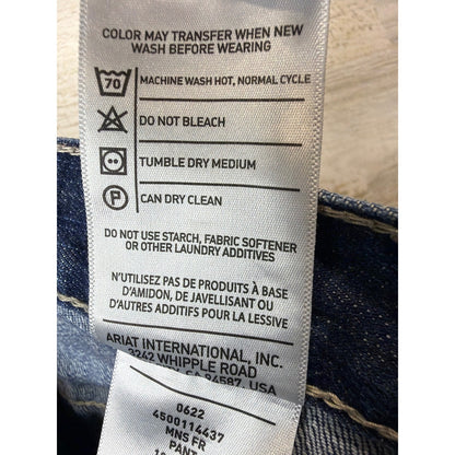 Ariat FR Jeans Men 38x30 Blue M5 Straight Leg Workwear EUC8