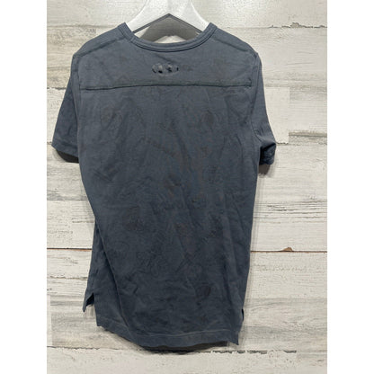 Under Armour Project Rock T-Shirt Boys Small Gray Brahma Bull Graphic GUC3