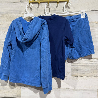 Cat & Jack Wonder Nation Bundle Boys S 6/7 Blue Hoodie Tee Shorts Casual4