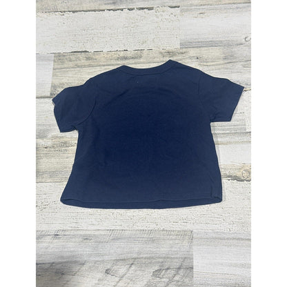 The Children's Place Graphic Tee Boys 12-18M Navy Eggscavator Easter EUC1
