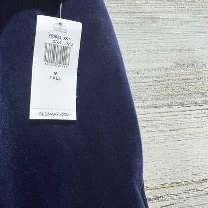 Old Navy Velour Lounge Set Women L/M Tall Navy Blue Velvet Pajamas Y2K Style5