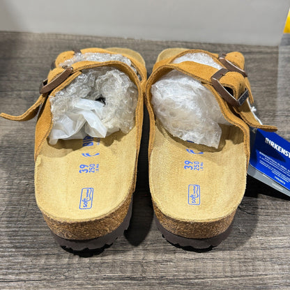 Birkenstock Arizona Sandals Women 39 Mink Suede Soft Footbed NWT4