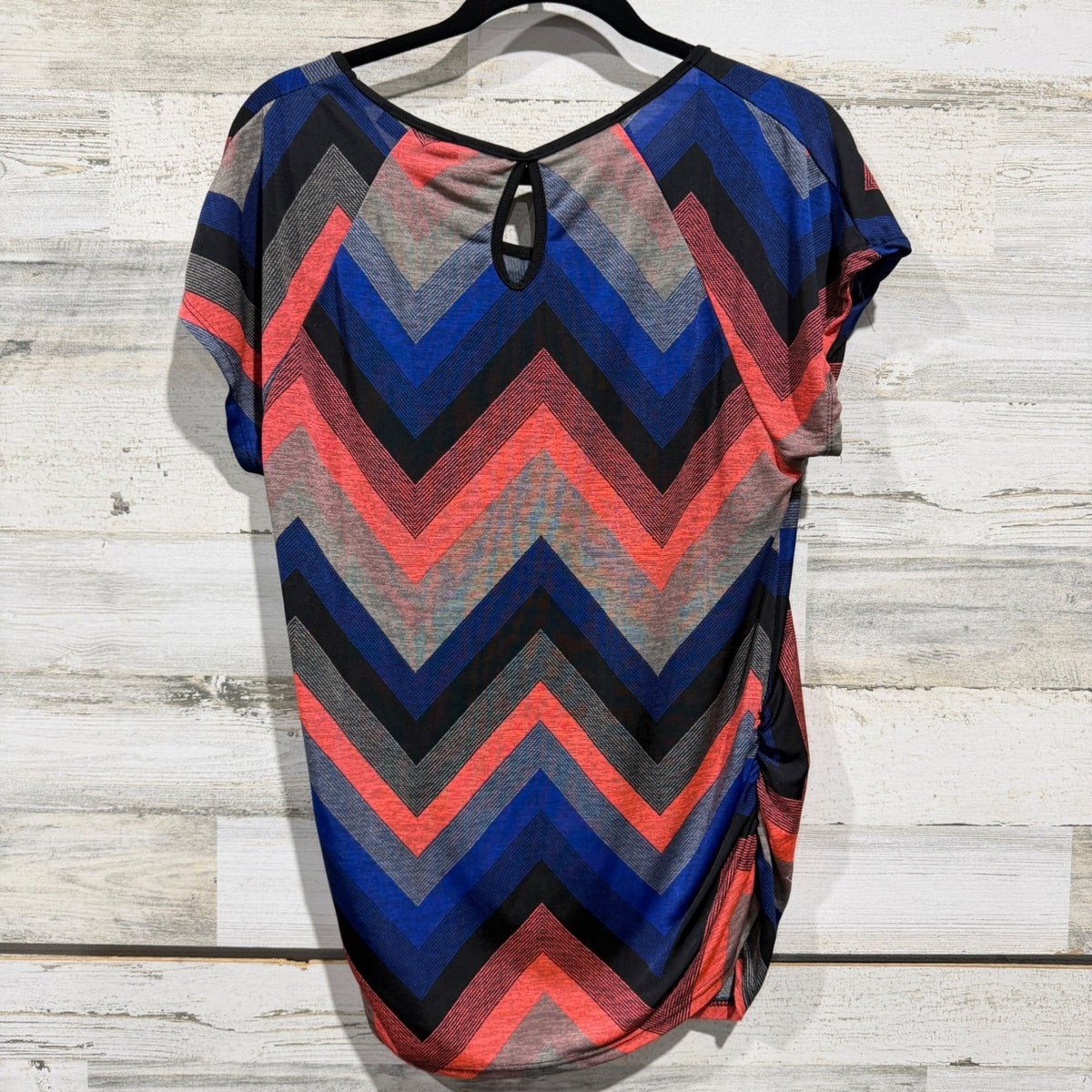Tutta Bella Chevron Maternity Top Women Large Multi Color Rayon Spandex Mod3