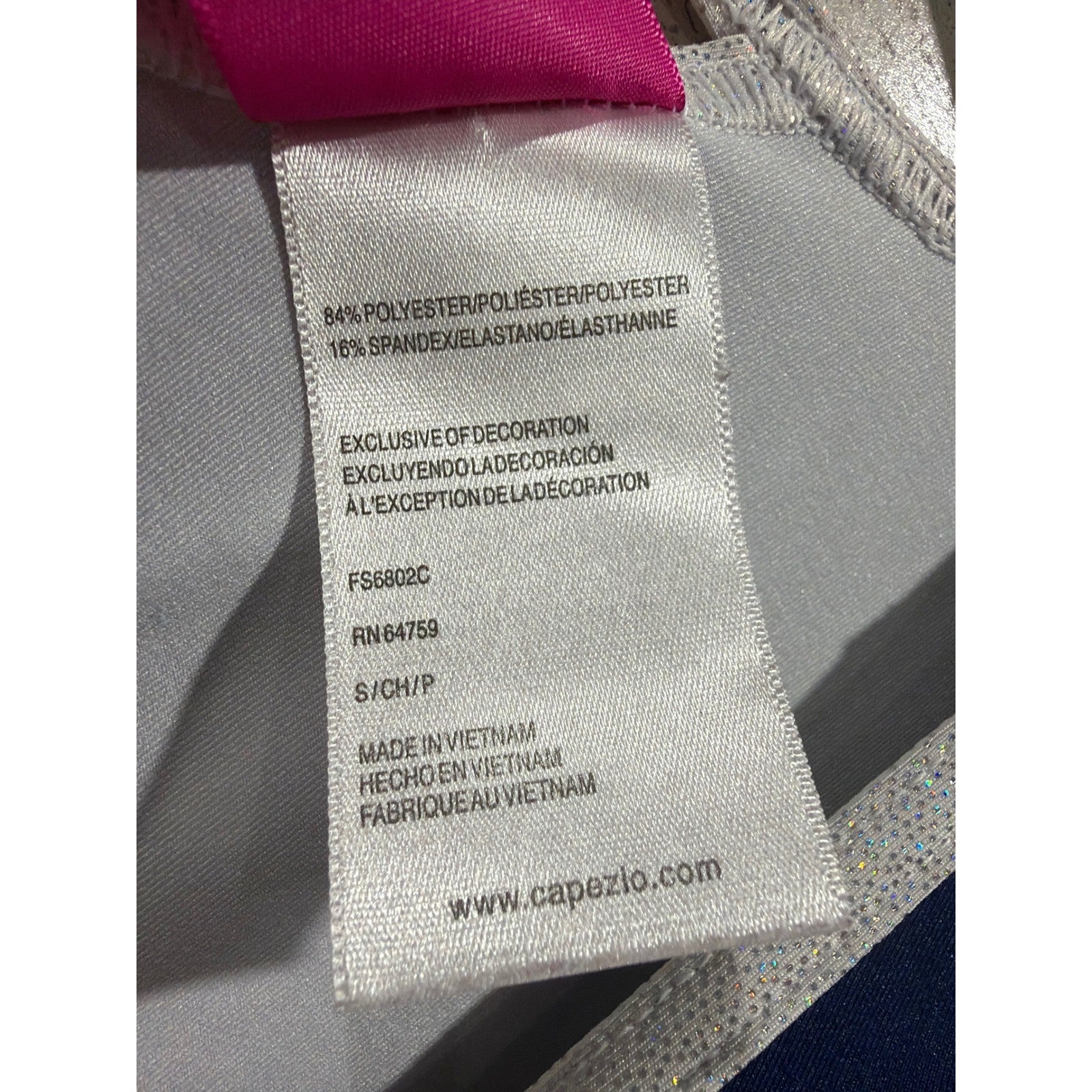 Capezio Future Star Leotard Girls Small Blue Galaxy Print Long Sleeve EUC3