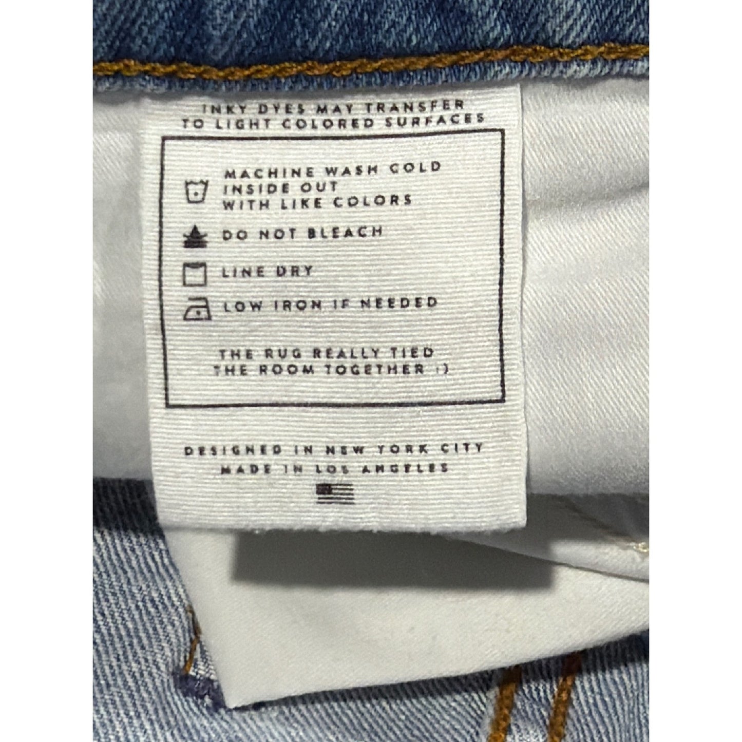 AYR All Year Round Denim Shorts Women 29 Blue Distressed Raw Hem EUC5
