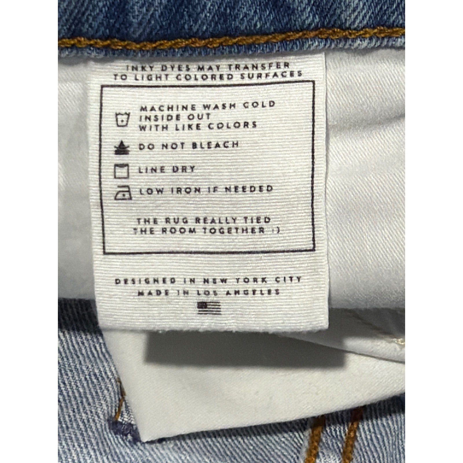 AYR All Year Round Denim Shorts Women 29 Blue Distressed Raw Hem EUC5