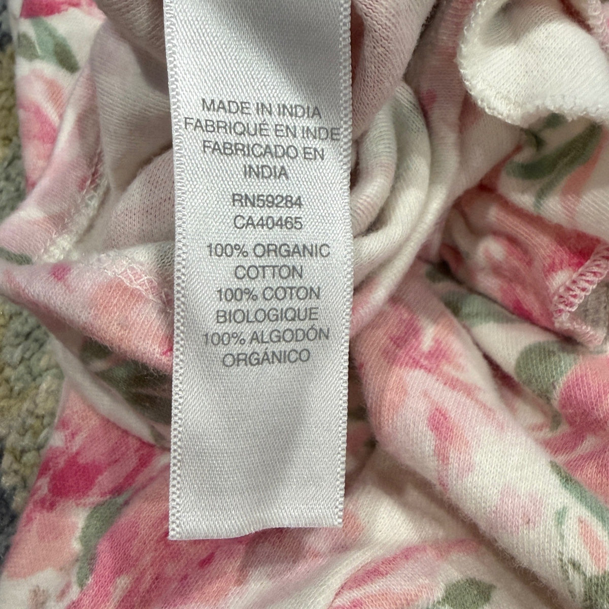 SIIX Cotton On Baby Organic Cotton Bundle Girls 0-3M Pink Floral Check EUC9