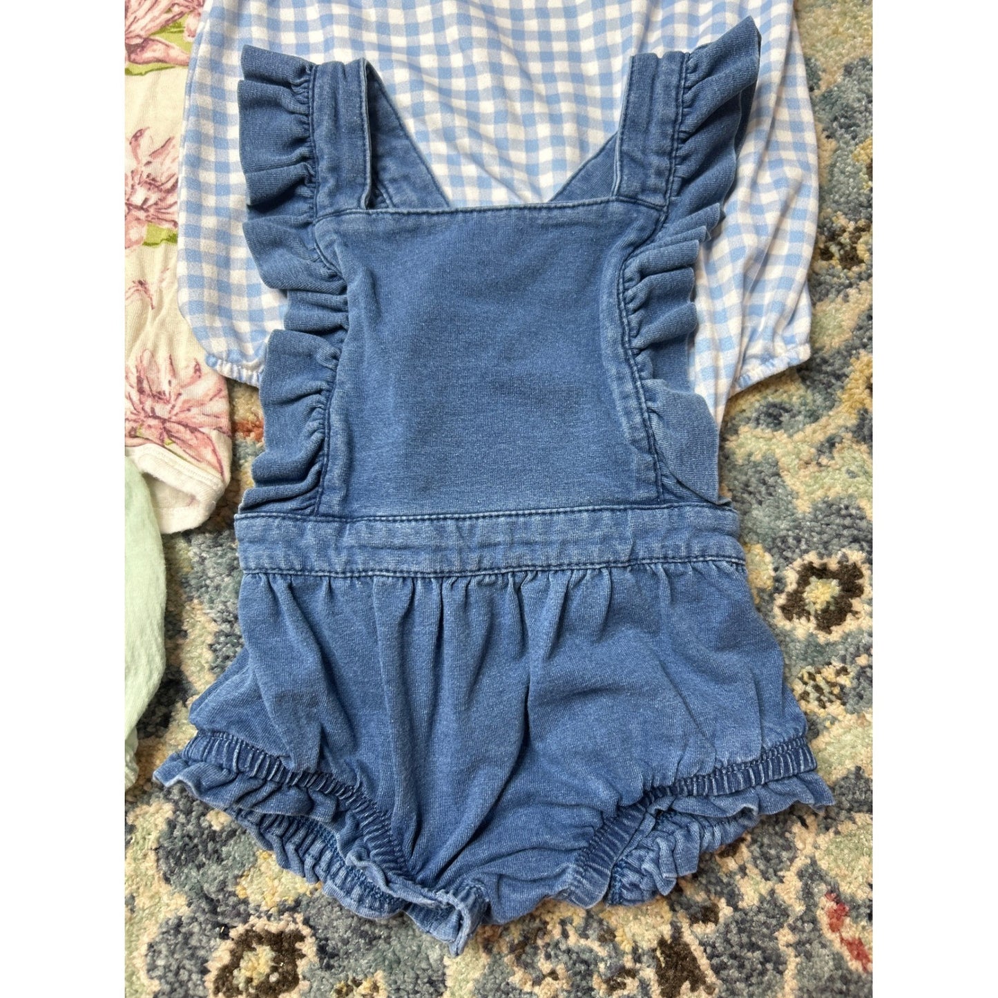 Girls 3-6M Milk Barn Pastourelle Cat & Jack Bubble Romper Bundle1