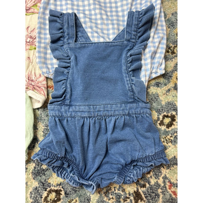 Girls 3-6M Milk Barn Pastourelle Cat & Jack Bubble Romper Bundle1