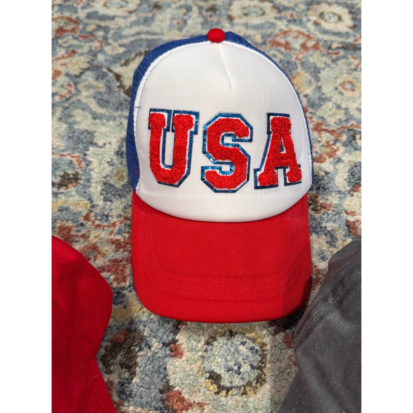 Women's Baseball Cap Bundle One Size Cute Heart Bow USA Coquette EUC2