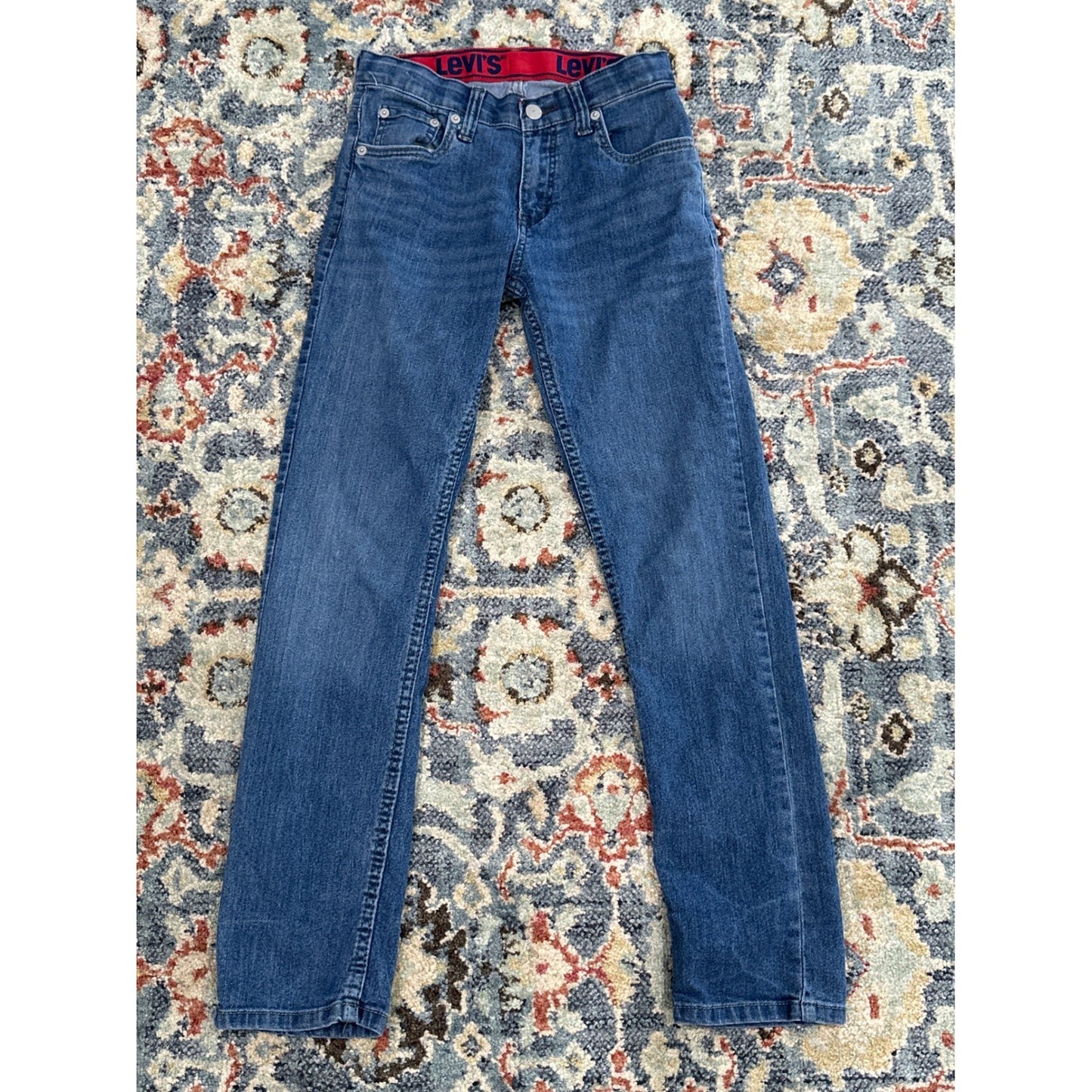 Levi's 511 Slim Fit Jeans Kids 14 Regular Blue Medium Wash Adjustable Waist2