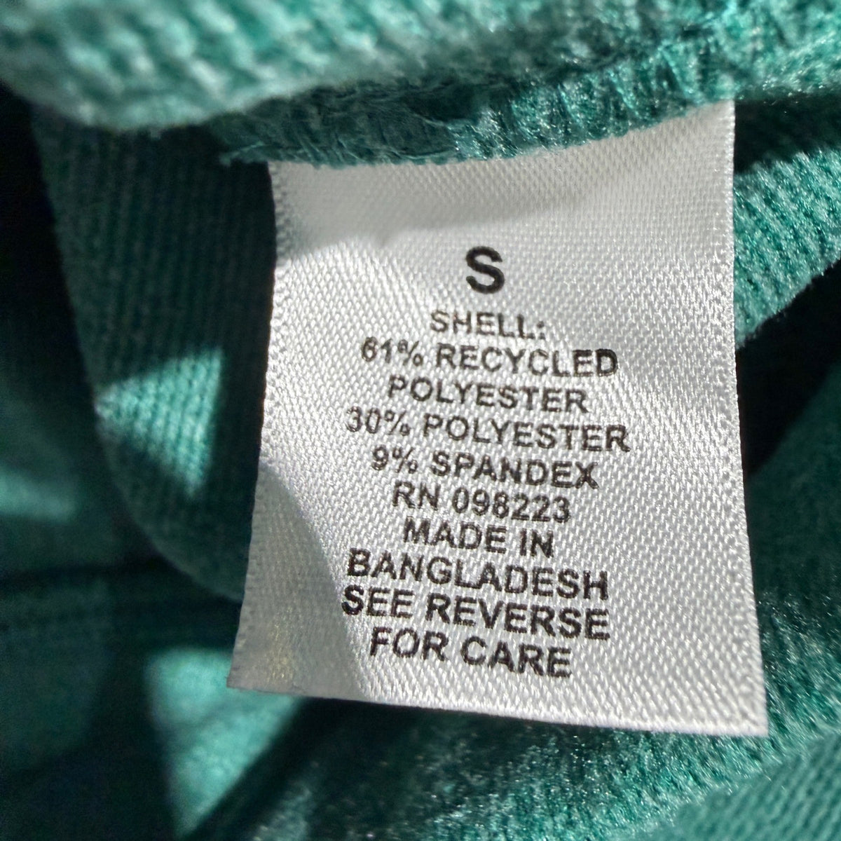 Freely Mock Neck Jogger Set Girls Size S Teal Green Recycled Athleisure5