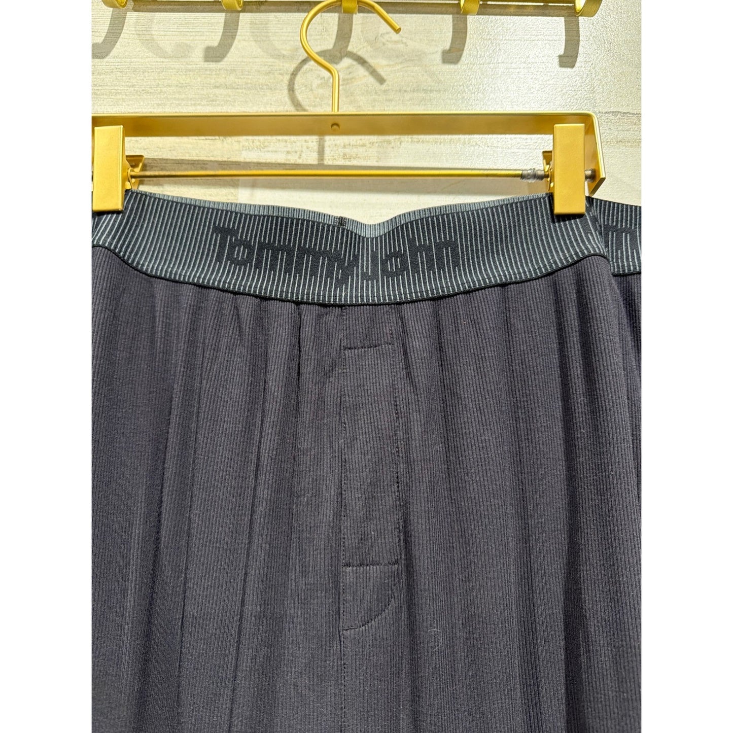 Tommy John Lounge Pants Men Large Black Second Skin Jogger EUC1