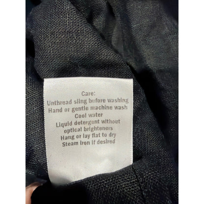 Wildbird Ring Sling Baby Carrier Kids Black Linen Gold Ring Boho EUC5