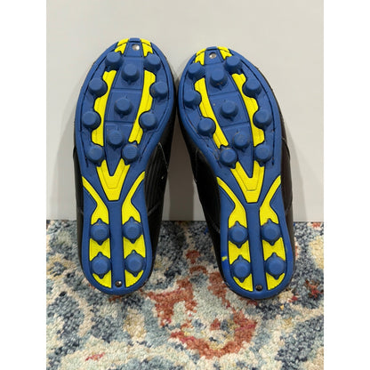 Brava Soccer Cleats Boys 12 Black Blue Graphic Athletic EUC5
