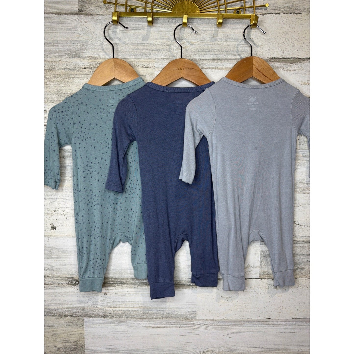 Cloud Island Baby Gap Boys 0/3m - 6/12m Blue Gray Sleeper Overall Romper Bundle5