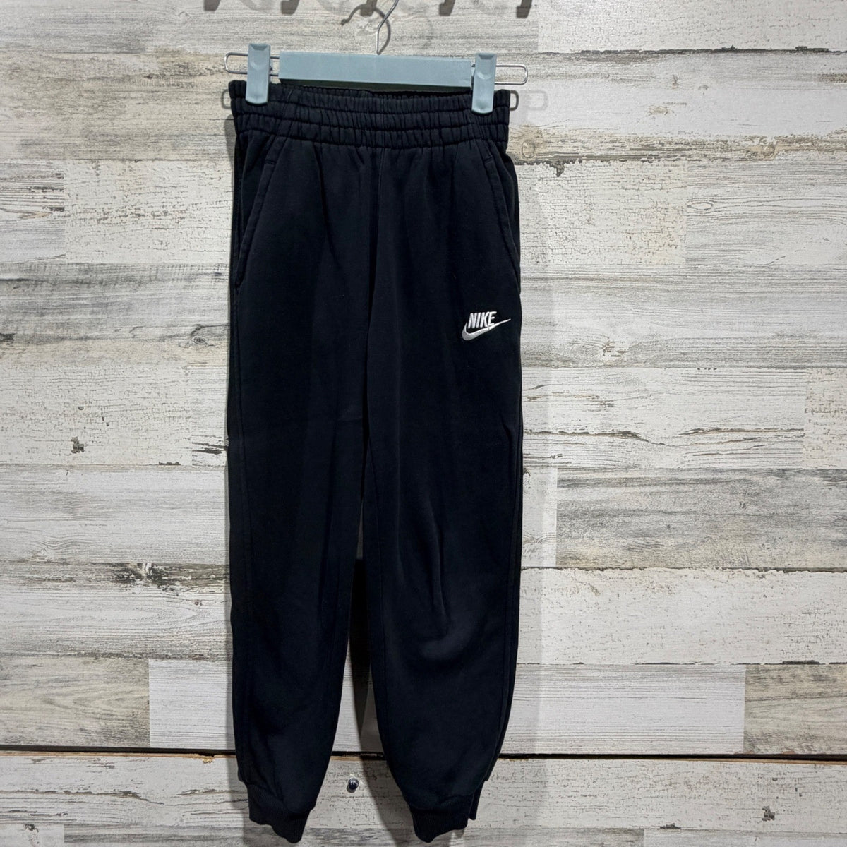 Nike Joggers Boys Small Black Sweatpants Sportswear *Flawed1