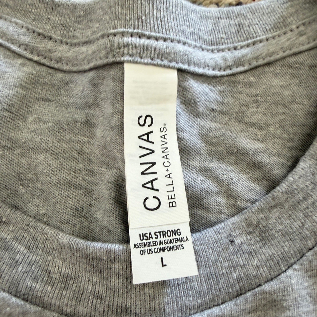 Bella Canvas Coffee & Skincare Graphic Tee Women L Gray Cotton Blend Modern2