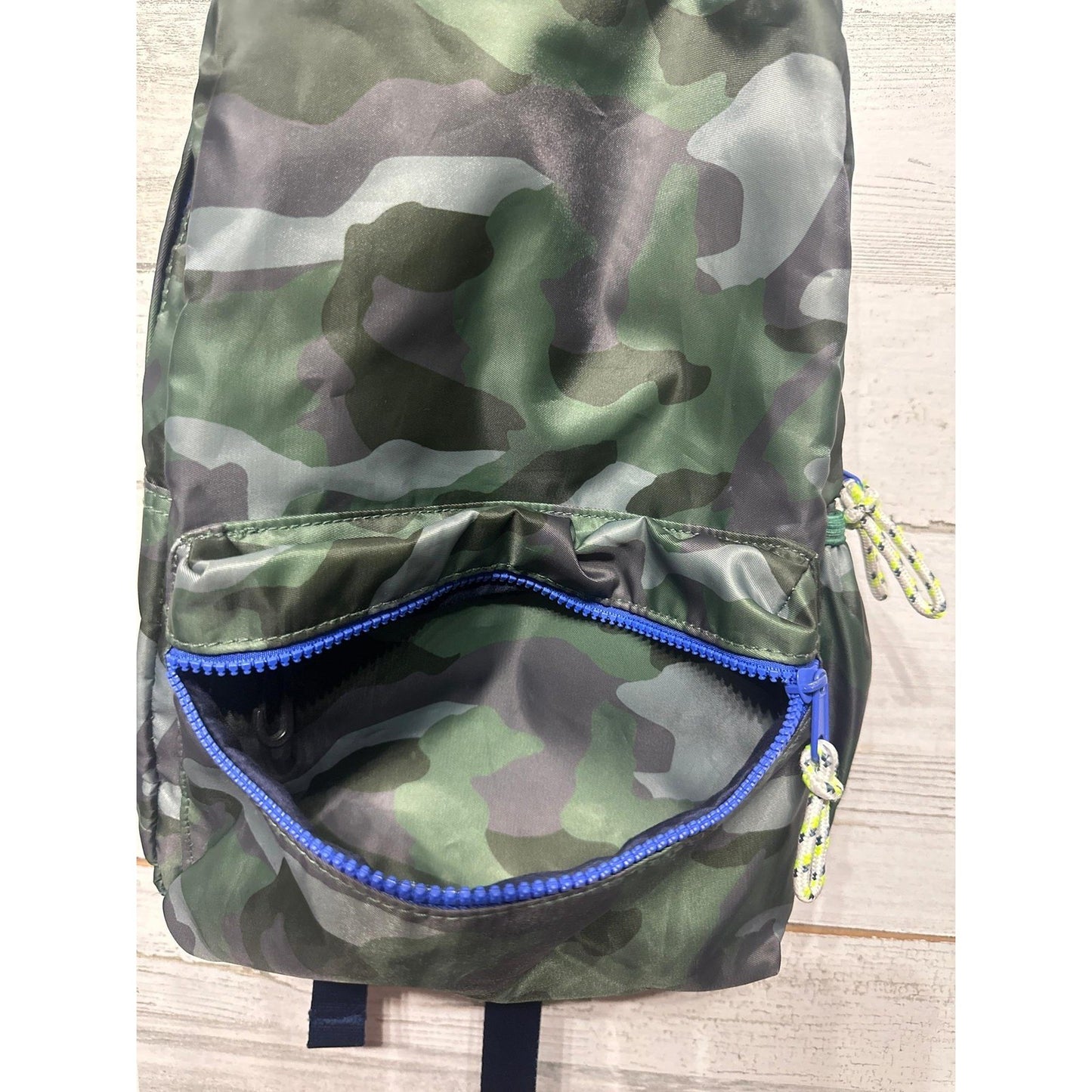J. Crew Camo Backpack Kids 14" Green Blue Tactical Utility School Bag1