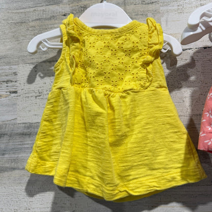 Newborn Baby Girl Clothing Lot NB Bundle Mix Pink Yellow Cotton EUC3