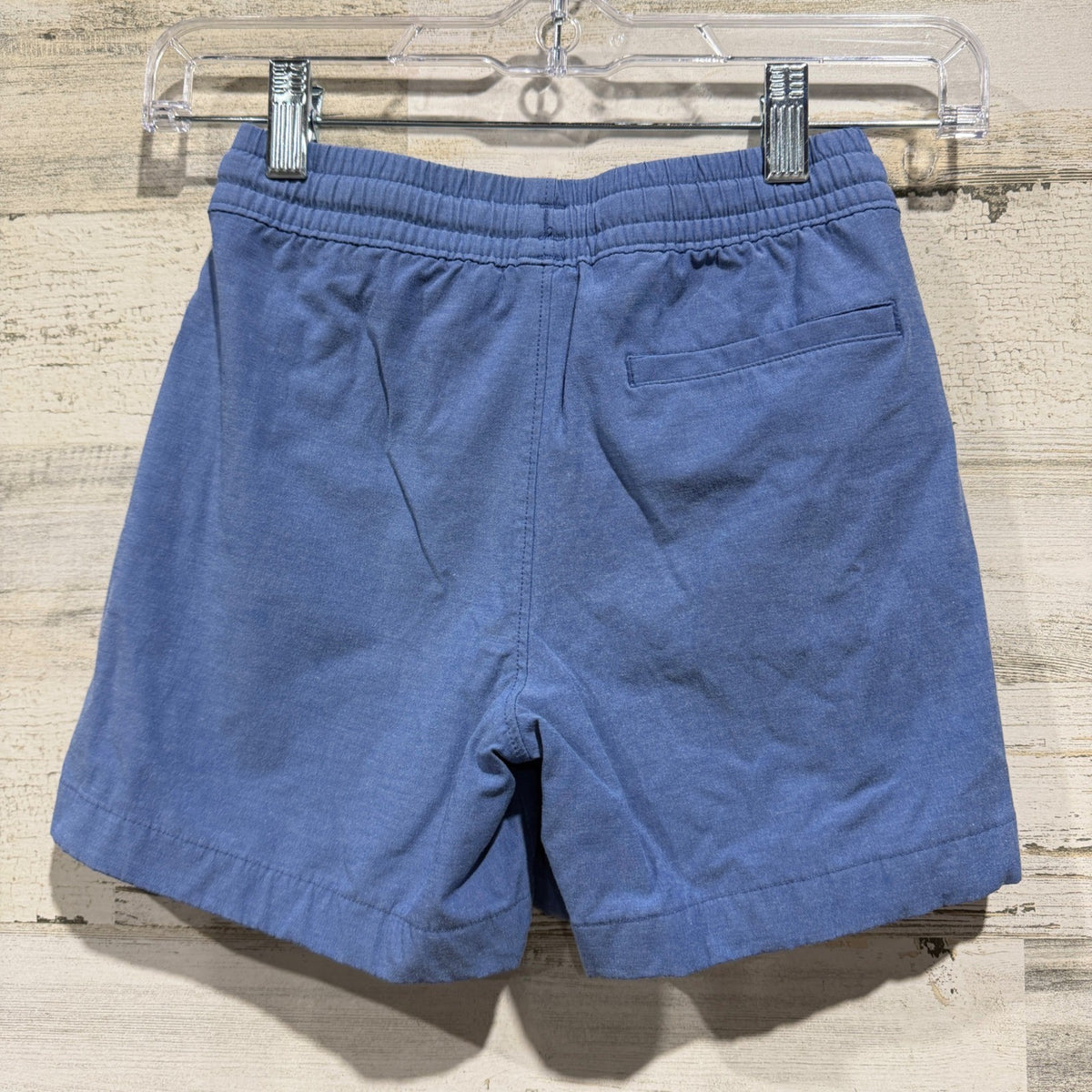 Abercrombie Kids Pull On Shorts Boys 7/8 Blue Cotton Blend Casual EUC1