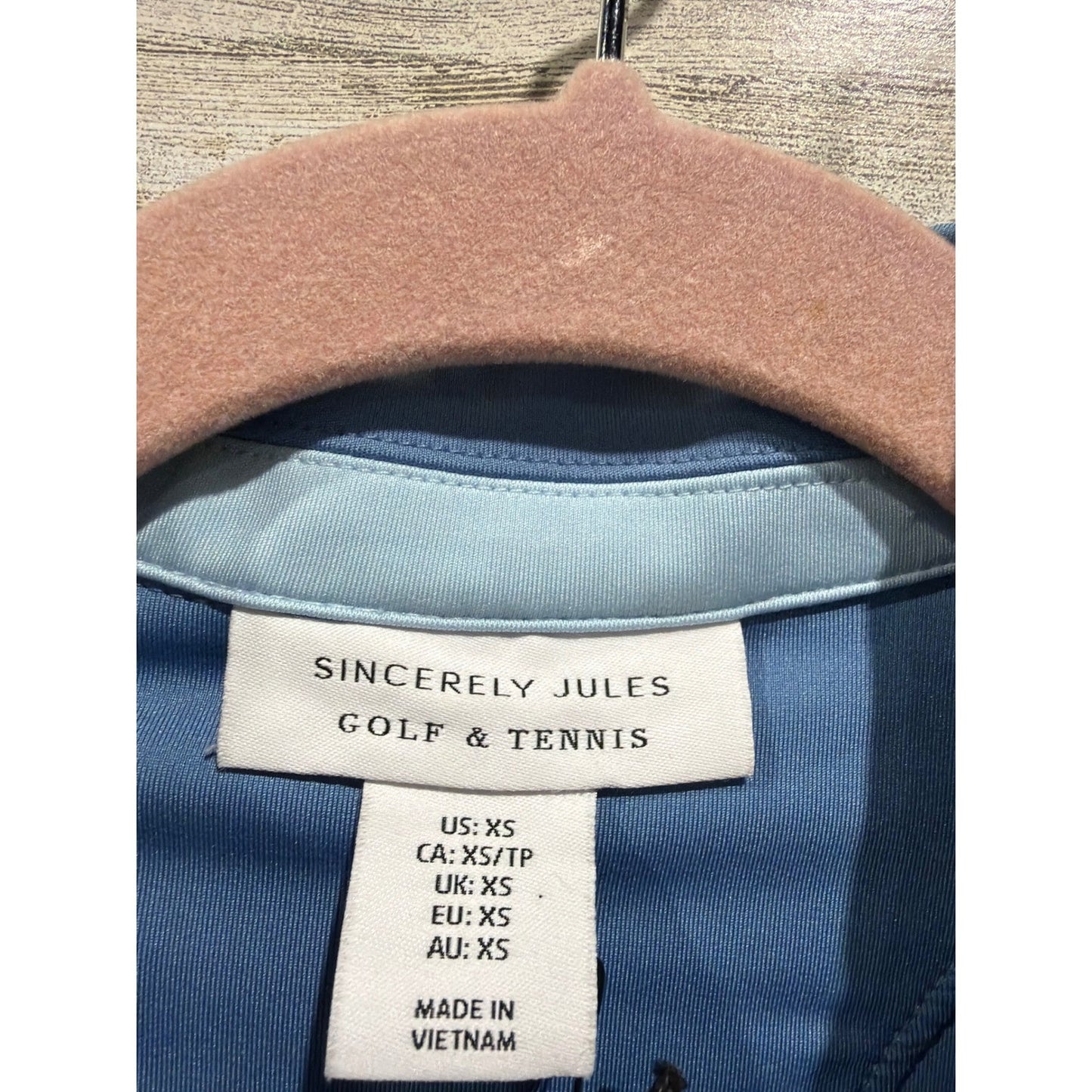 Sincerely Jules Polo Dress Women XS Blue Sleeveless Athletic NWT2