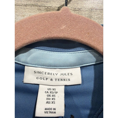 Sincerely Jules Polo Dress Women XS Blue Sleeveless Athletic NWT2