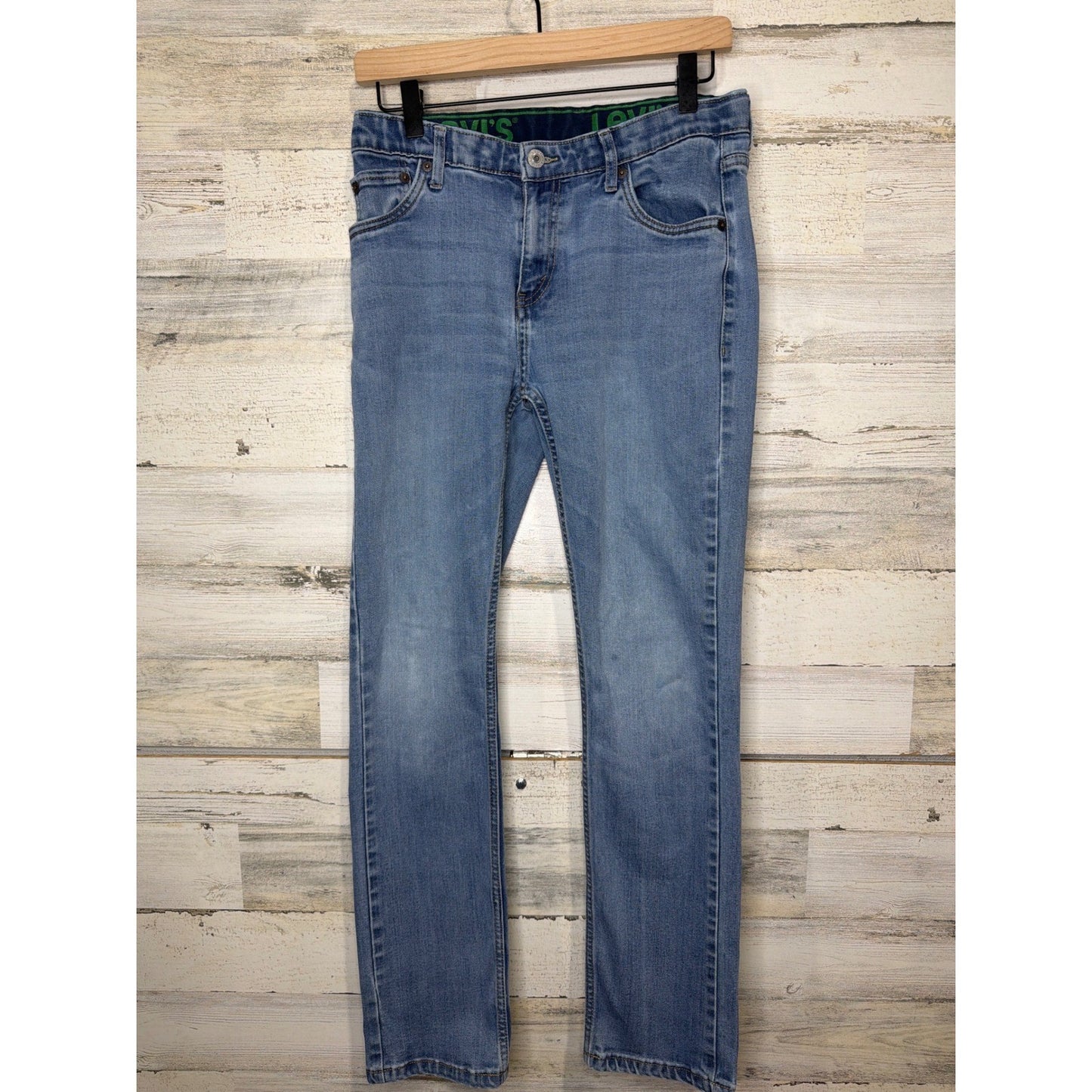 Levi's 511 Jeans Boys 18 Regular 29x31 Blue Adjustable Waist Denim EUC0