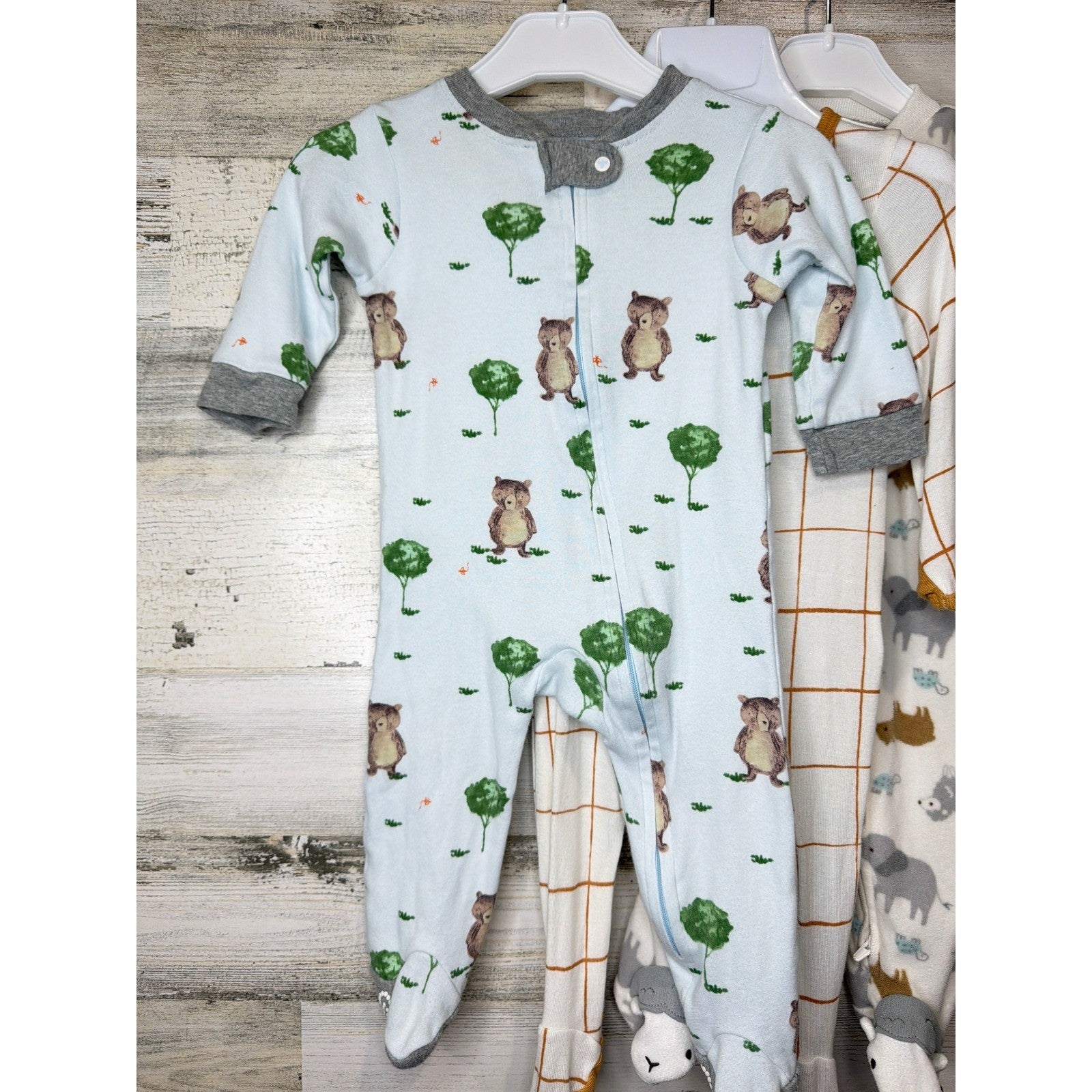 Burt's Bees Cloud Island Baby Sleeper Bundle 0-6M Lot *2