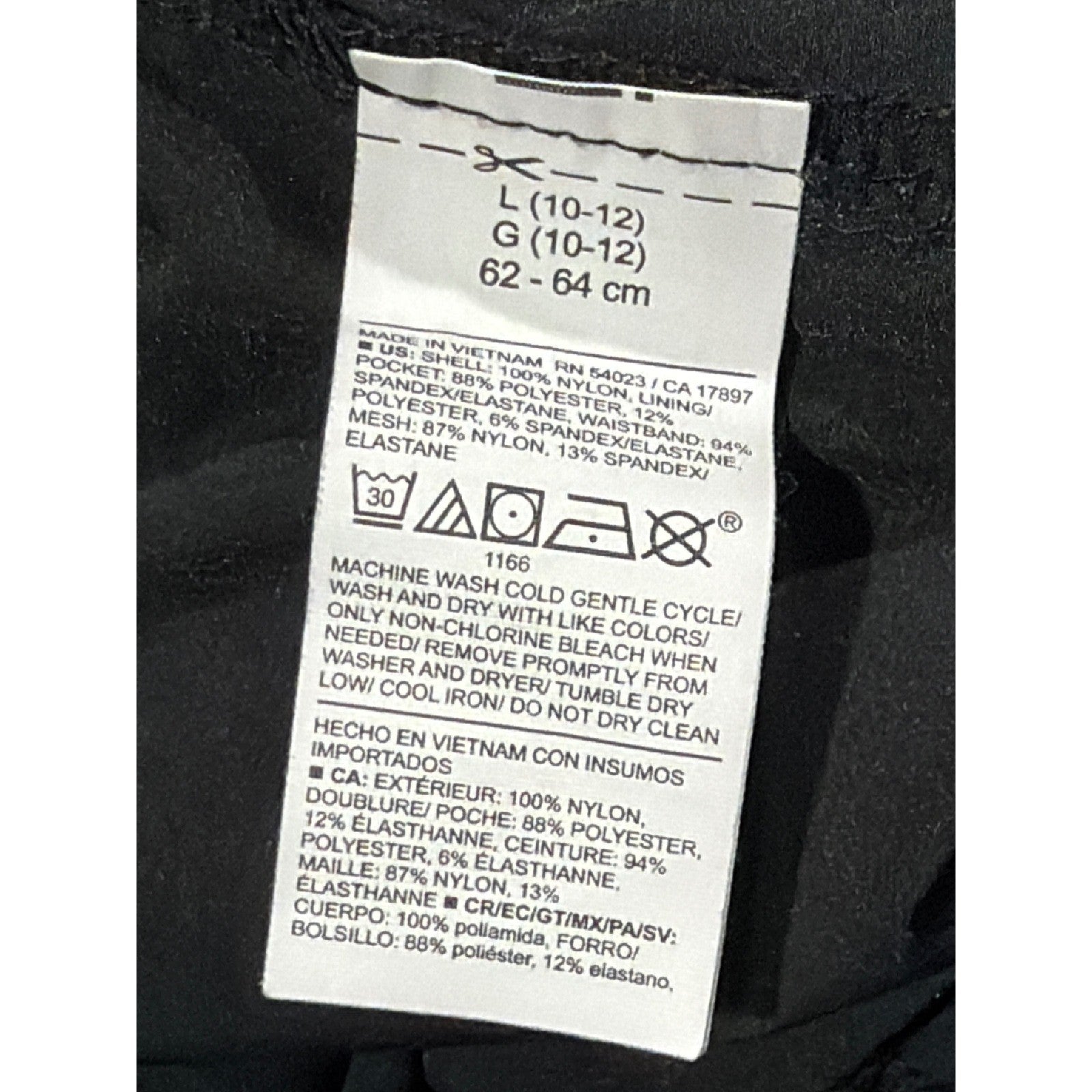 Old Navy Track Pants Girls 10/12 Black Mesh Trim Wide Leg Gorpcore EUC4