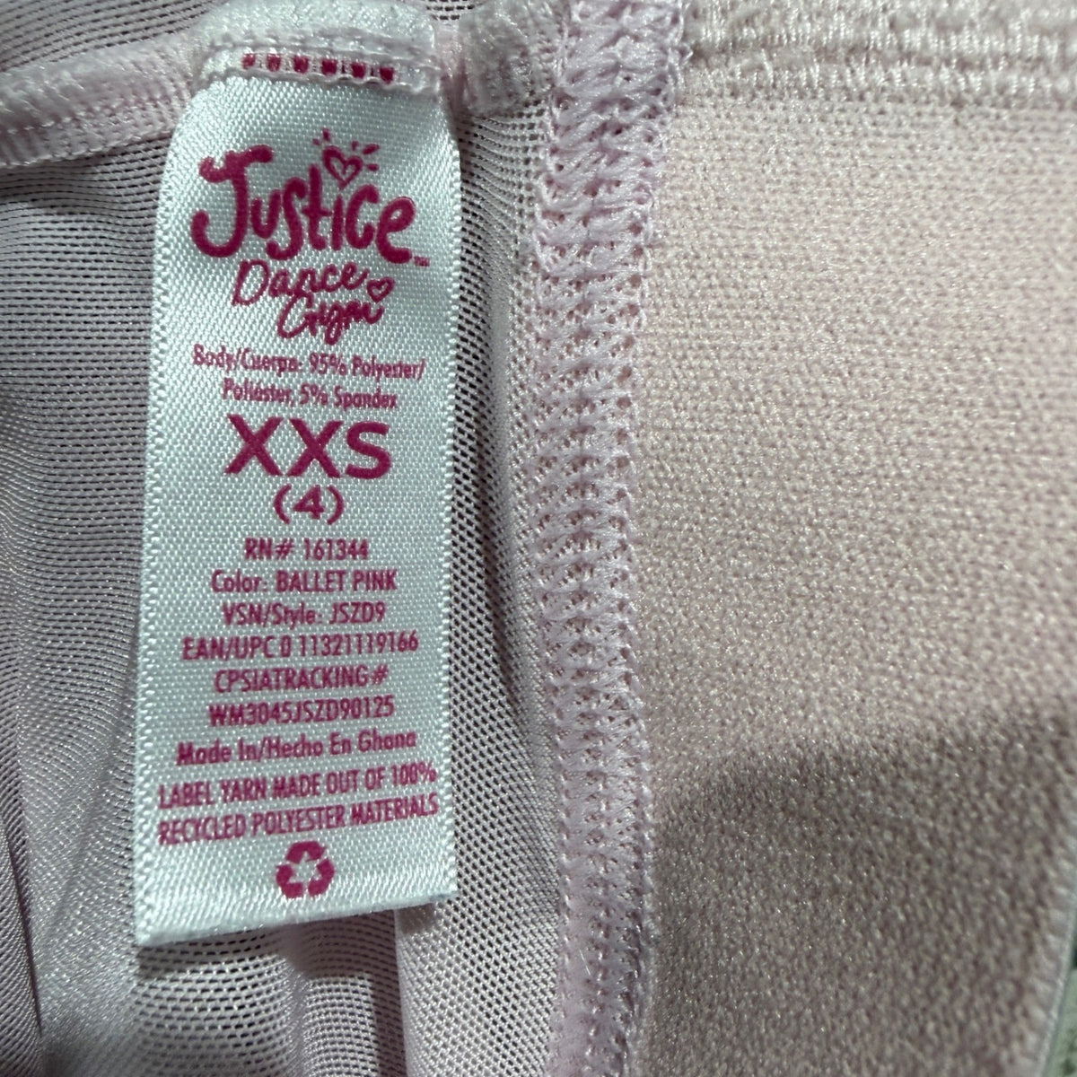 Justice Dance Ballet Skirt Girls 4 Ballet Pink Mesh Balletcore EUC3