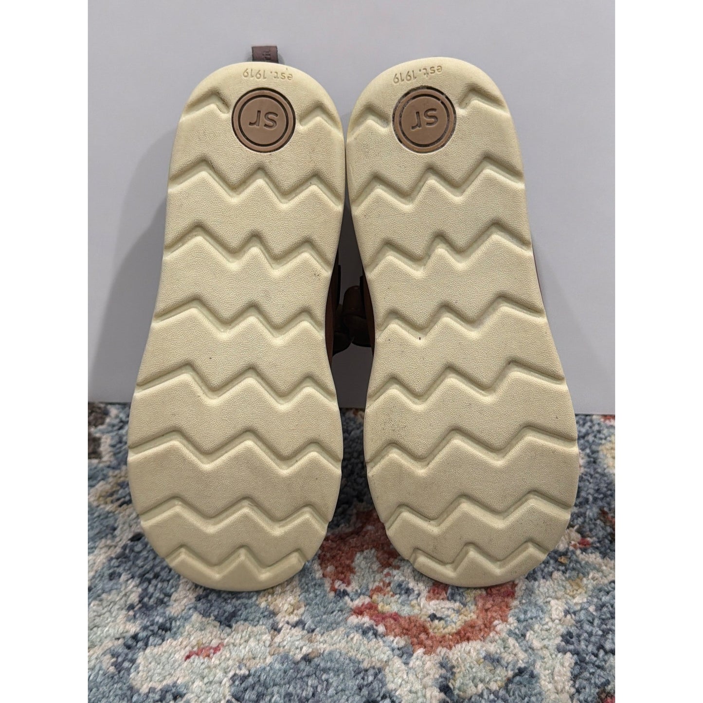 Stride Rite Dress Sneakers Boys 12M Brown Wide Fit Orthopedic Classic EUC6