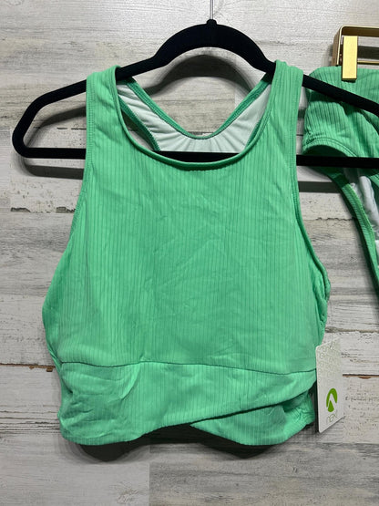 Next Bikini Set Women Med Mint Ribbed High Neck High Waist NWT1