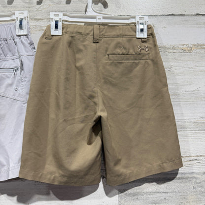 Cat & Jack Under Armour Boys 6 Camo Tee Khaki Fishing Shorts Bundle GUC*5