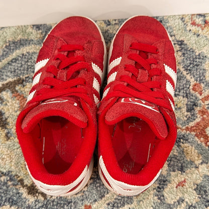 Adidas Campus 00s Kids Size 13K Red Suede Chunky Skater Sneaker Play *Flawed7