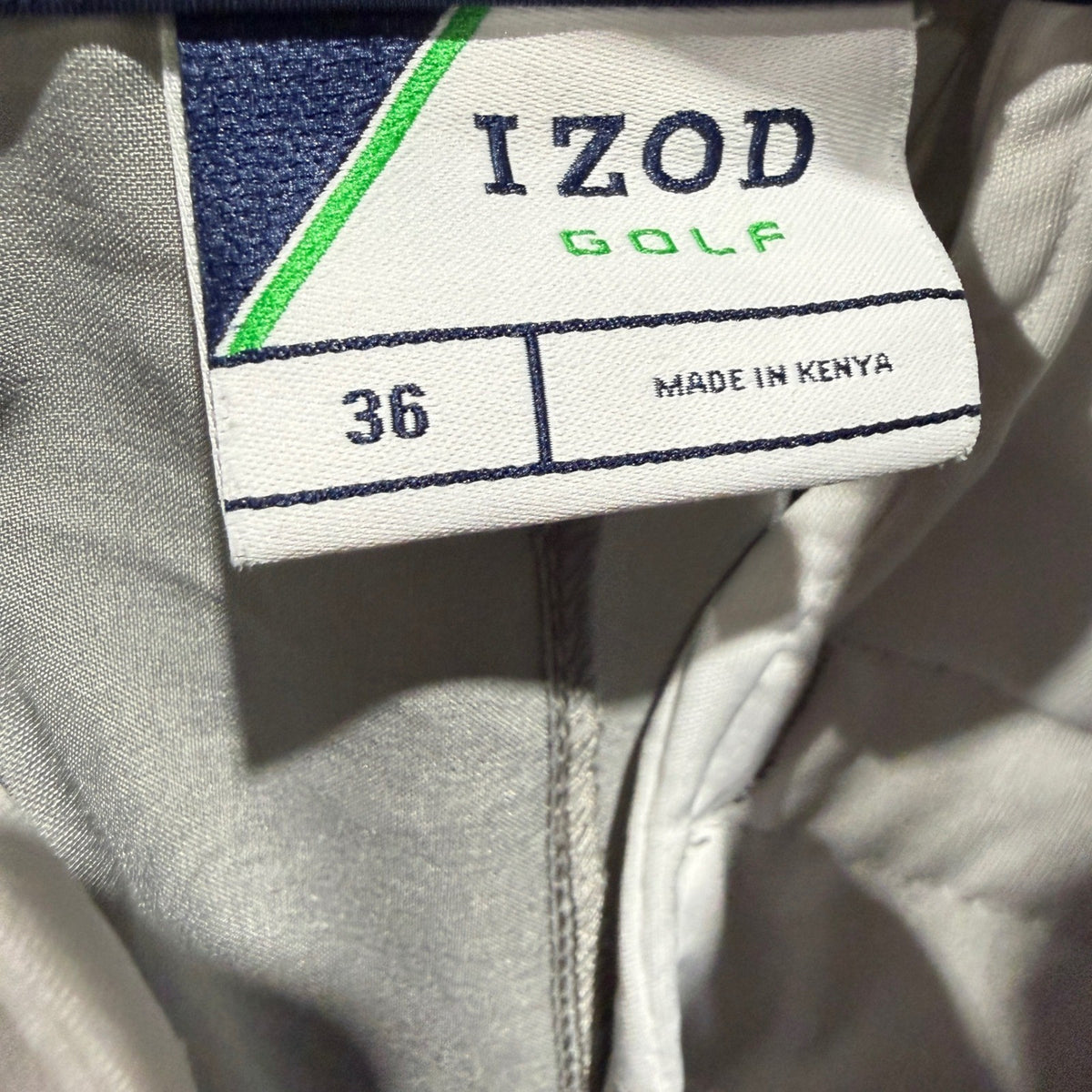 IZOD Golf Cargo Shorts Men 36 Gray Stretch Performance GUC*4