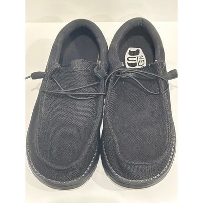 Hey Dude Wally Funk Mono Men 12 Black Slip On Loafers Lightweight Comfort4