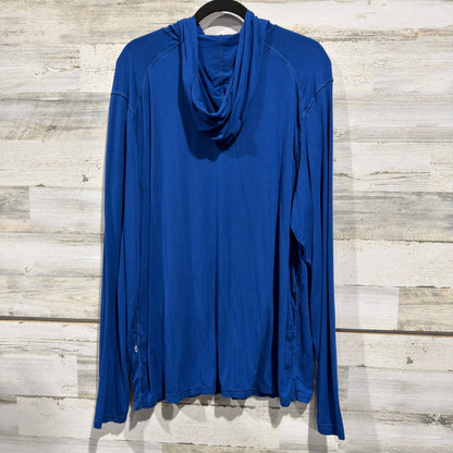 Kickee Hoodie Men XXL Blue Bamboo Viscose Stretch Loungewear EUC2