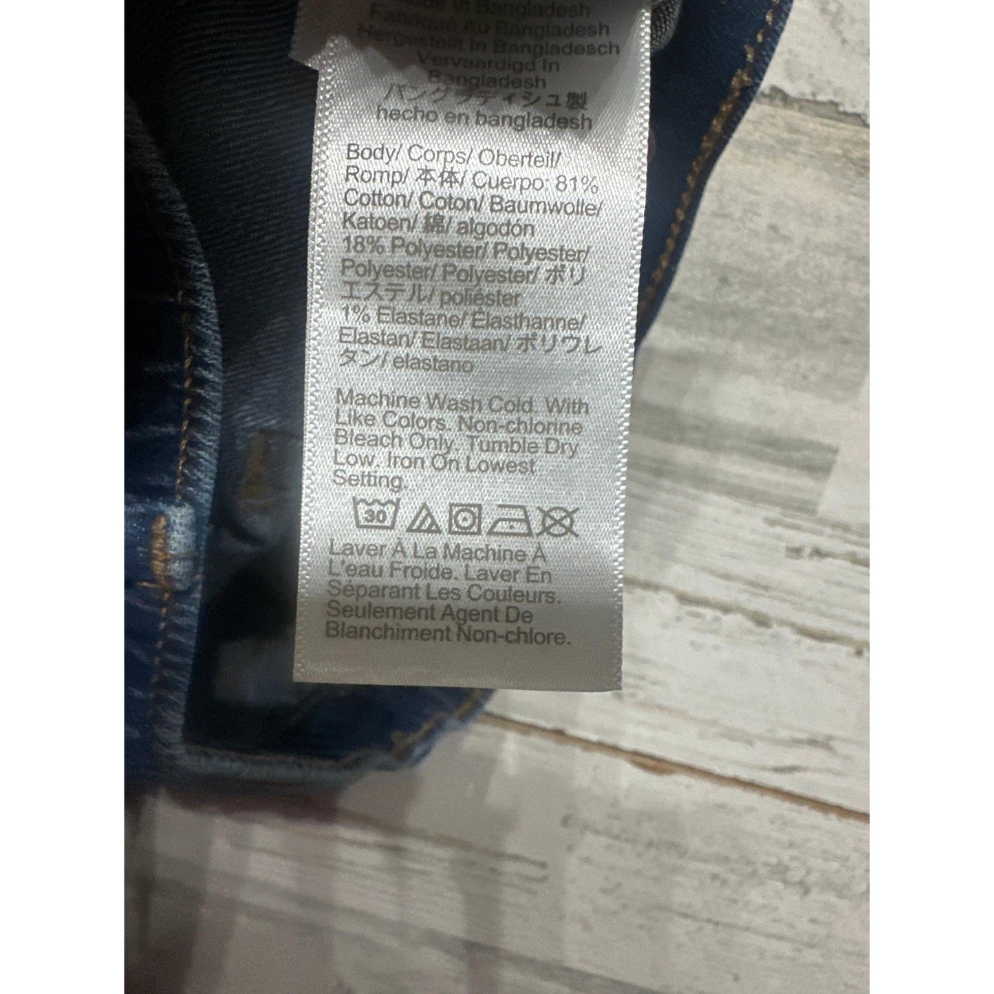 Crewcuts Skinny Jeans Girls 8 Blue Distressed Raw Hem EUC4