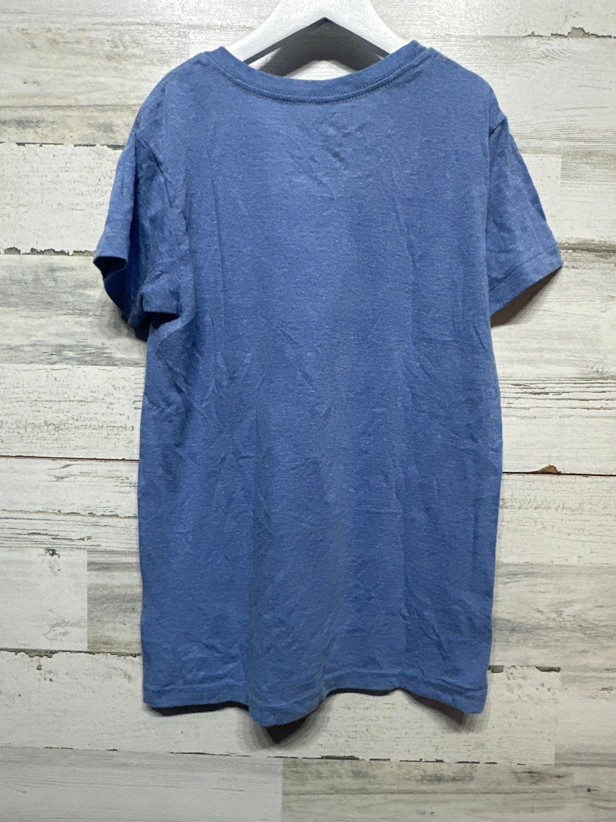 Recess Brand Graphic Tee Kids 12 Blue Christmas Car Holiday EUC3