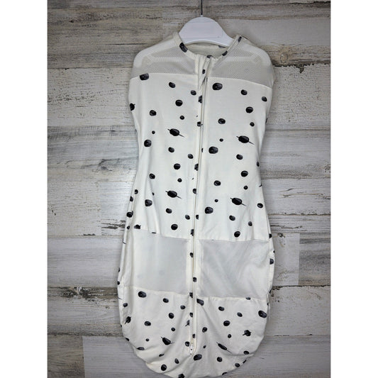 Happiest Baby Sleepea Swaddle Kids Large White Black Planets Space EUC0