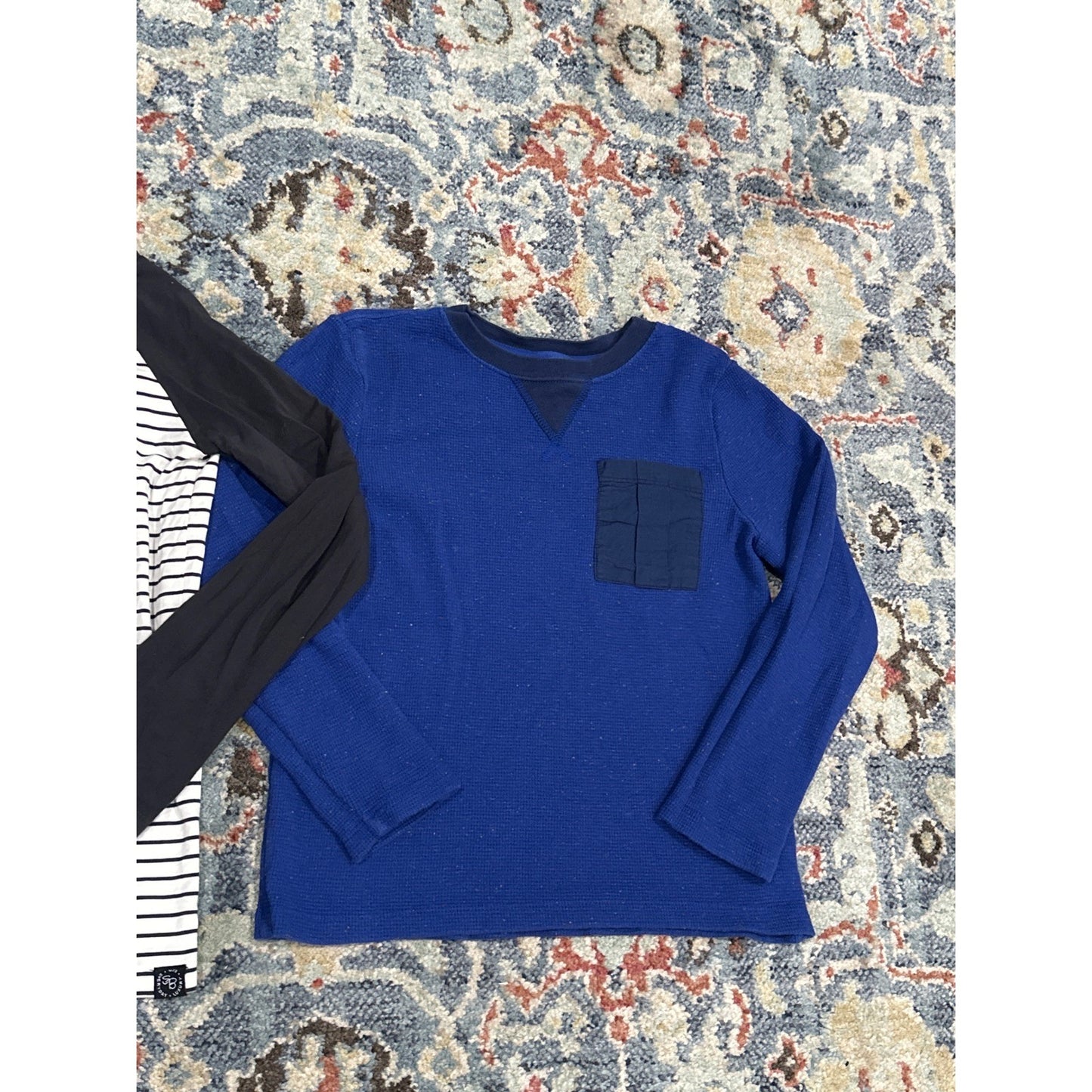 Crewcuts Sweet Bamboo Hanna Andersson Boys 8 Long Sleeve Shirt Bundle Blue4
