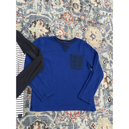 Crewcuts Sweet Bamboo Hanna Andersson Boys 8 Long Sleeve Shirt Bundle Blue4